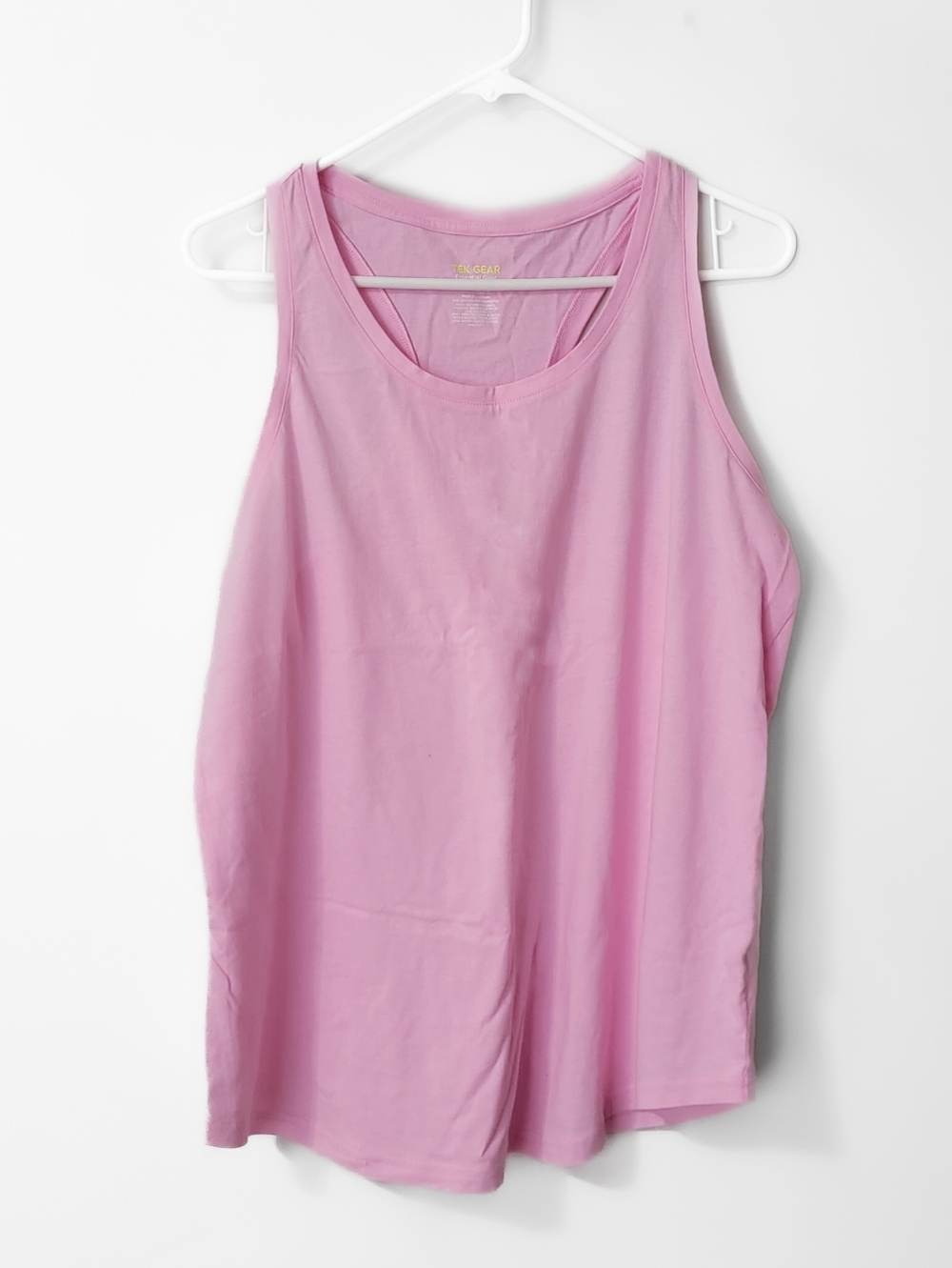 Tek Gear Pink Sleeveless Relaxed Tank Top Size XL
